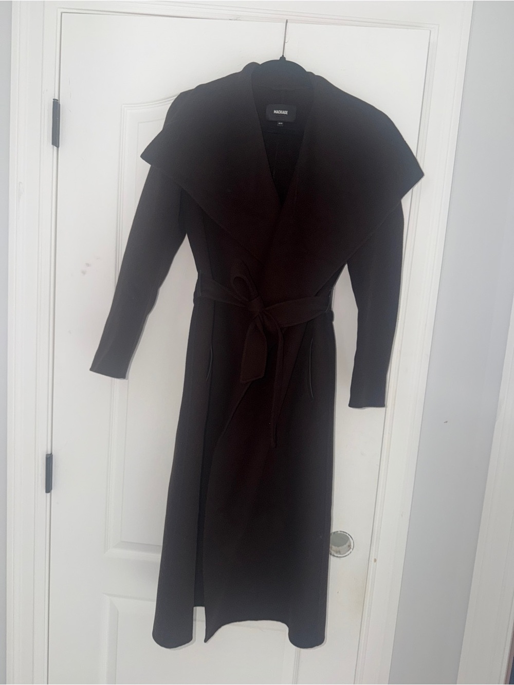 Maje Brown Wrap Trench Coat Like New - Picture 6 of 7